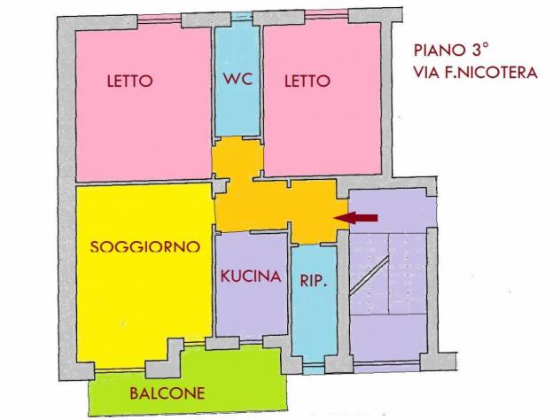 Lamezia Terme vendesi appartamento 4 vani 79 Mq