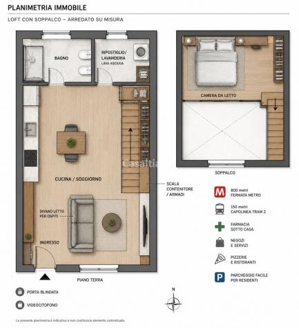 Monolocale di 35mq in vendita in nel Ronchetto sul Naviglio - Foto 20