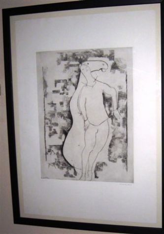 Marino Marini, acquaforte ORIGINALE! Mambor rabarama schifano
