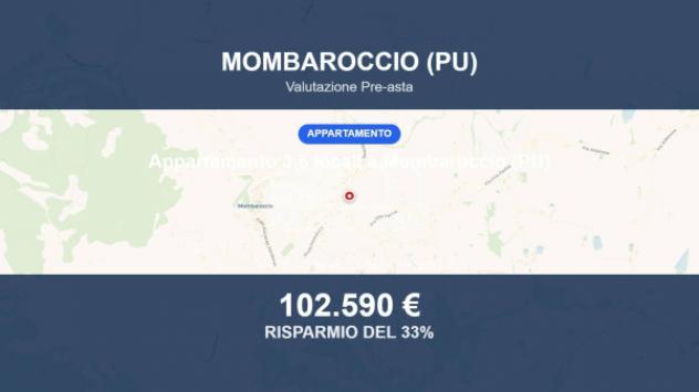 Immobile in asta di 101 m², box auto in vendita a Mombaroccio