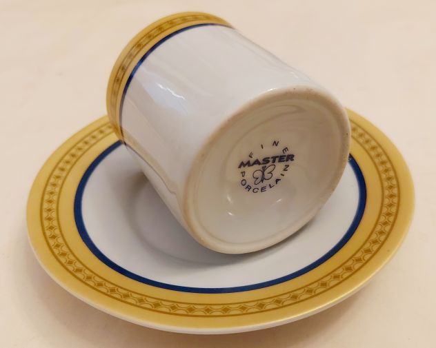 Vecchio Servizio da caffè per 6 persone in porcellana fine marchio Master - Foto 4