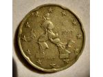 MONETA 20 CENTESIMI ITALIA ANNO 2002 CON ERRORE DI CONIO