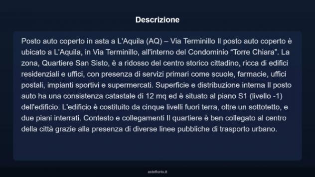 Immobile in asta di 12 m² in vendita a L'Aquila - Foto 5