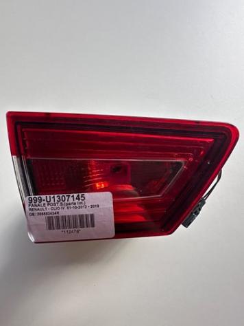 FANALE POST.S.(parte int.)  999-U1307145 Parti elettriche  Fanaleria  Fanali  Fanale post. sx. RENAULT - CLIO IV  01-10-2012 - 2019