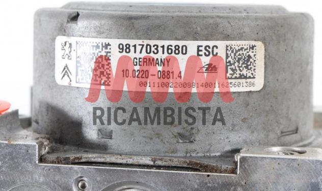 9817031680 Peugeot 208 1.2 centralina ABS gruppo pompa ATE