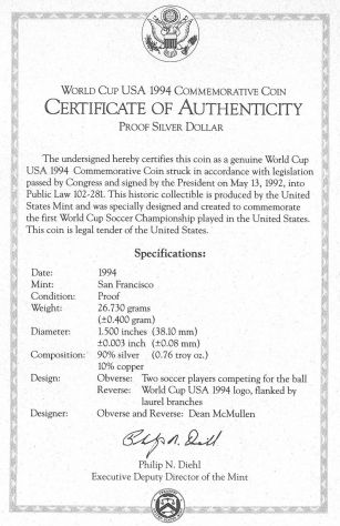 DOLLARO MONDIALI CALCIO USA 1994 - Foto 4