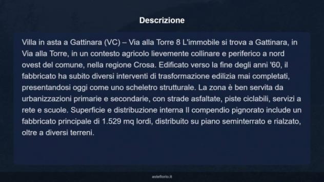 Immobile in asta di 1529 m² con più di 5 locali in vendita a Gattinara - Foto 11