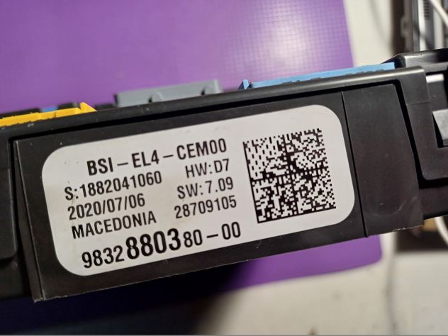 BSI EL4 CEMOO HW:D7 SW:7.09 S:1882041060 28709105 9832880380--00 - Foto 2