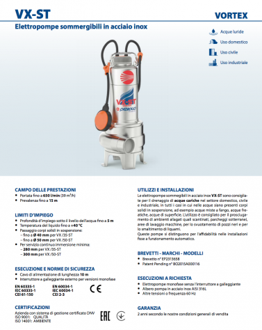 Elettropompe-sommergibili-per acque PEDROLLO - Foto 3