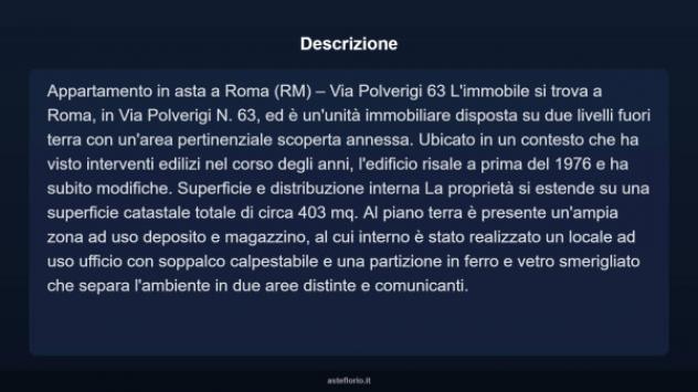 Immobile in asta di 403 m² in vendita a Roma - Foto 4
