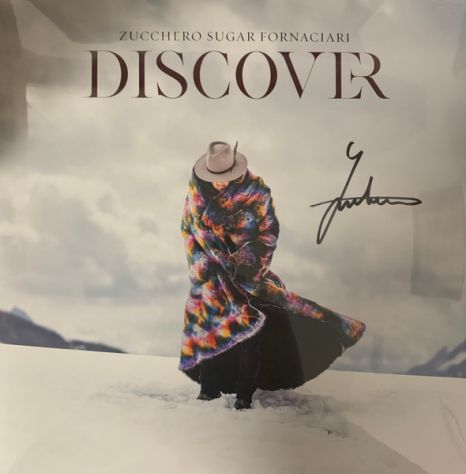 Zucchero Discover LP vinile azzurro + autografato - Foto 2