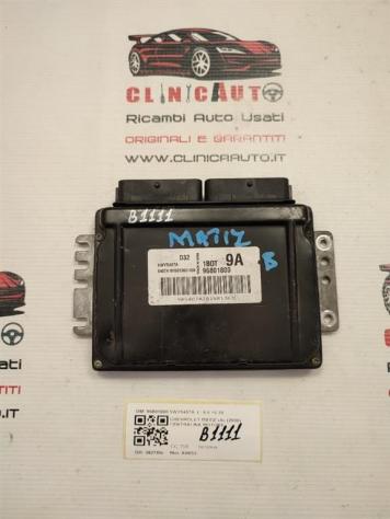 CENTRALINA MOTORE CHEVROLET Matiz 3° Serie 96801800 5WY5407A A08S3 benzina 796 (0507)