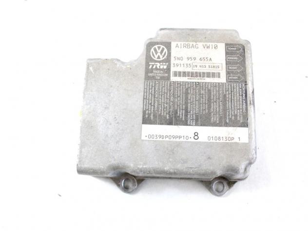 5N0959655A KIT AIRBAG SEAT LEON 1.9 D 77KW 5M 5P (2008) RICAMBIO USATO CON PRETENSIONATORI CINTURE DI SICUREZZA, CENTRALINA AIRBAG, AIRBAG VOLANTE GUI - Foto 5