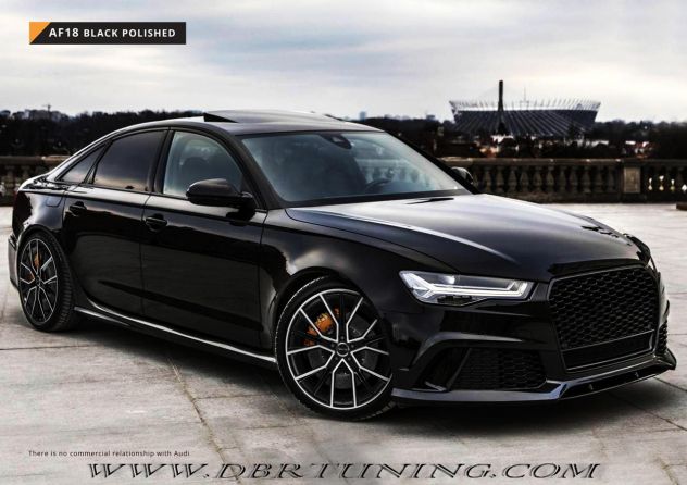 Cerchi lega 18 modello AVUS AF18 Black Polish AUDI - Foto 5