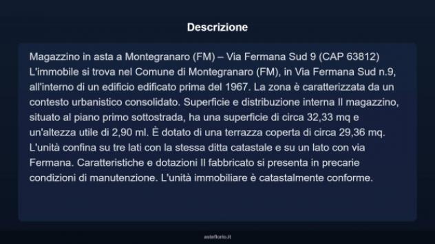 Immobile in asta di 32 m² in vendita a Montegranaro - Foto 4