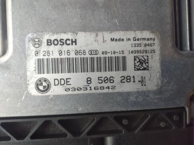 Centralina Motore 0281016068 BMW Serie 1 2.0 85KW Diesel 2009 N47D20A Centrali - Foto 5