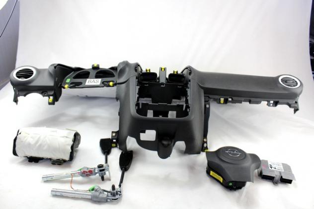 13356383 KIT AIRBAG OPEL CORSA D 1.3 D 70KW 6M 3P (2011) RICAMBIO USATO CON CENTRALINA AIRBAG, AIRBAG VOLANTE GUIDATORE, AIRBAG PASSEGGERO, CRUSCOTTO