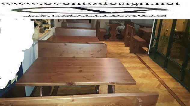 PANCA PER PUB IN STILE IRISH, PANCA PER PIZZERIA PANINOTECA - Foto 3