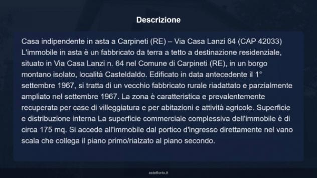 Immobile in asta di 175 m² in vendita a Carpineti - Foto 10