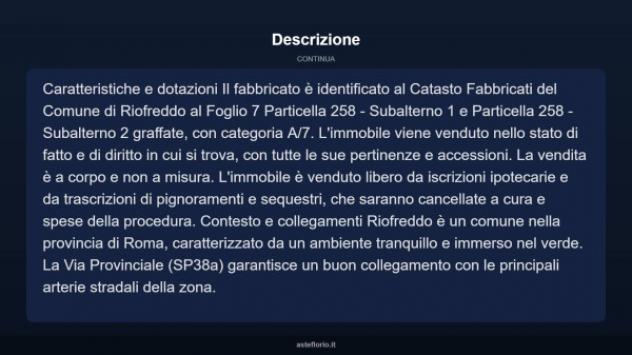 Immobile in asta di 126 m² in vendita a Riofreddo - Foto 4