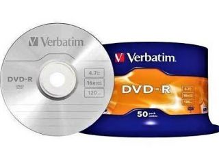 10-20-30- DVD VERBATIM 16X-Matt Silver-Nuovi-