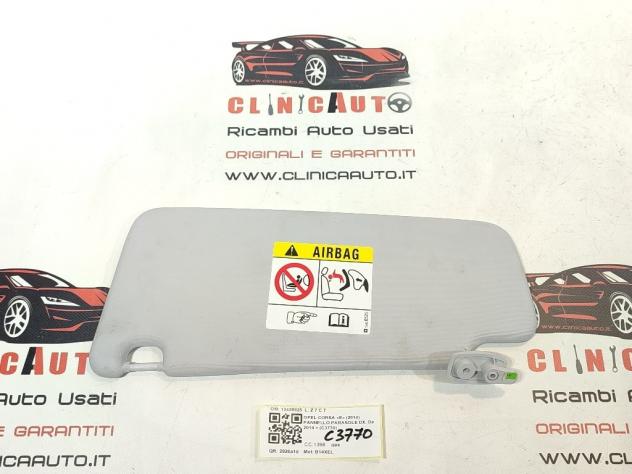 PARASOLE ALETTA LATO PASSEGGERO OPEL Corsa E 3° Serie 13426525 B14XEL (15) - Foto 2