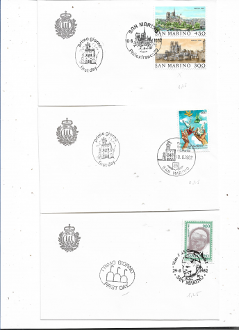 1963/92 SAN MARINO N 65 BUSTE FDC N 6 CP N 80 FRANCOBOLLI - Foto 2