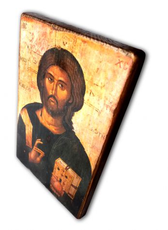 ICONA : Cristo salvatore e datore di vita, Metropolita Jovan, Macedonia 1384-139 - Foto 2