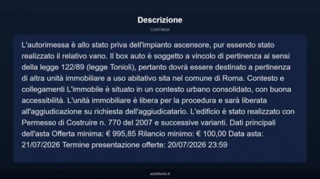 Immobile in asta di 15 m² in vendita a Roma - Foto 5