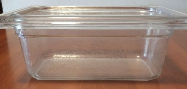 Bacinelle Gastronomia contenitori alimenti BGN 1/4 - 26,5x16,2 h10cm + COPERCHIO - Foto 4