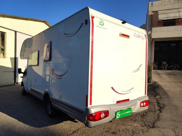CAMPER CHALLENGER FORD MANSARDATO 6 POSTI LETTO MATRIMONIALE GARAGE CLIMATIZZATORE RISCALDATORE GENERALI USATI 553 - Foto 3