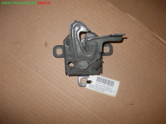 SERRATURA COFANO ANT. FIAT PANDA (169-2Q/3U/0X)  Carrozzeria  Lamierati esterni  Cofano  Serratura cofano FIAT - PANDA - 01-09-2003 - 01-12-2011