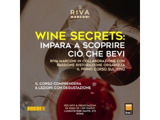 Corso di Degustazione info 3391047611 RIVA MARCONE