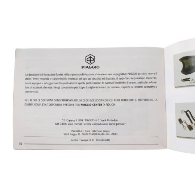 Manuale scansionato uso e manutenzione in PDF Piaggio Liberty 50 - Foto 3