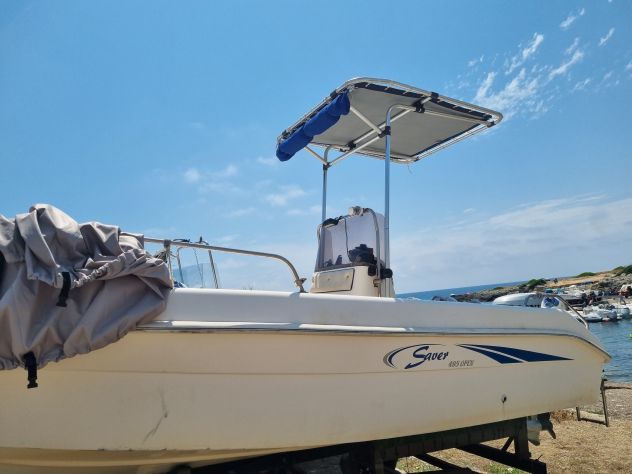 Saver 495 + 40cv + Motore elettrico di prua + t top
