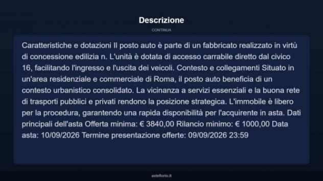 Immobile in asta di 16 m² in vendita a Roma - Foto 4