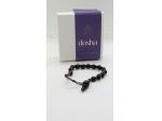 Bracciale Dosha Gioielli con perle nere regolabile