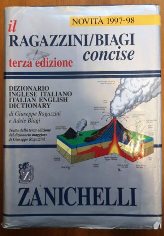 Vocabolario lingua Inglese il RAGAZZINI-BIAGI concise ZANICHELLI