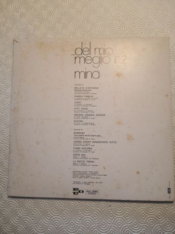 Disco Vinile Lp 33 giri di Mina - "Del mio meglio N° 2", originale del 1973. - Foto 8