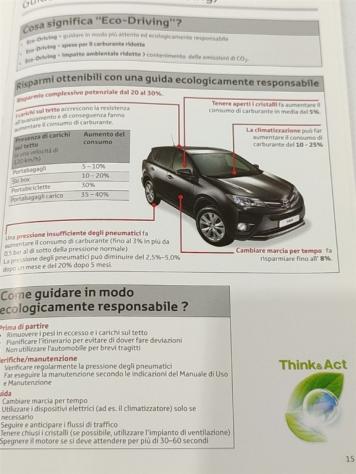 LIBRETTO USO E MANUTENZIONE TOYOTA Rav4 6° Serie 1ADFTV (12) - Foto 3