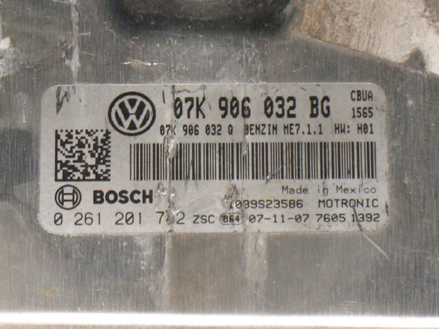 0261201742 ECU GOLF VOLKSWAGEN ME7.1.1 0261201742 07K906032BG 07K906032Q - Foto 2