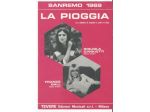 Spartito GIGLIOLA CINQUETTI : LA PIOGGIA - Sanremo 1969