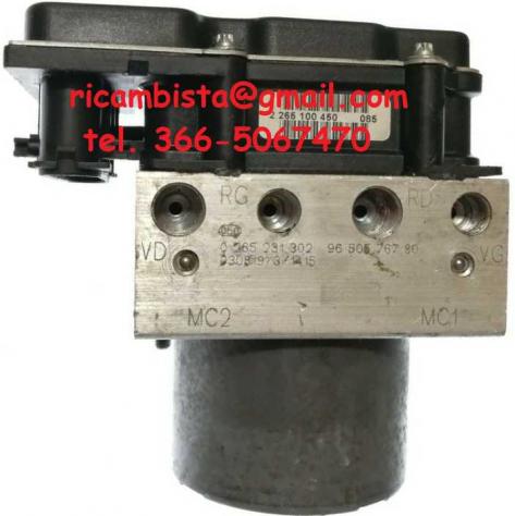 9650576780 0265231302 0265800301 Peugeot 307 gruppo ABS pompa centralina
