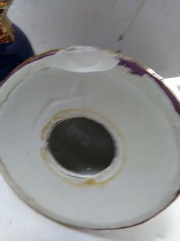 ceramica artistica filettata in oro zecchino epoca metà 900 - Foto 3