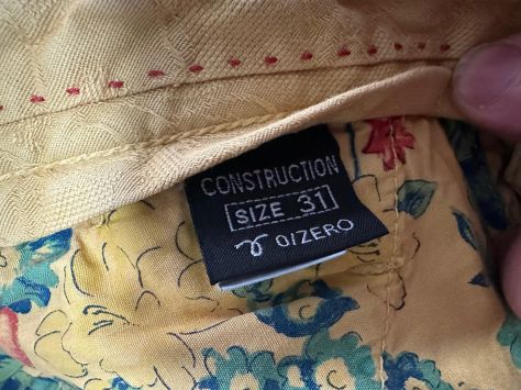 Pantalone giallo da uomo – 0/Zero Construction – Taglia 31 - Foto 5