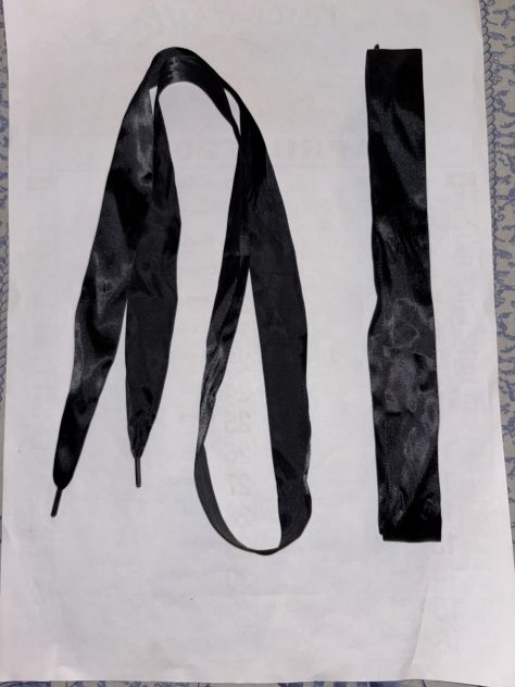 2 STRINGHE/LACCI SCARPE NUOVE DA DONNA/RAGAZZA NERO EFFETTO RASO SENZA DIFETTI - Foto 10