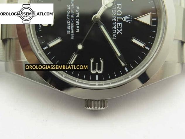 Replica Rolex EXPLORER I 214270 CASSA E BRACCIALE INOX 904L BEST EDITION 39MM 1:1 SH3132 - Foto 6