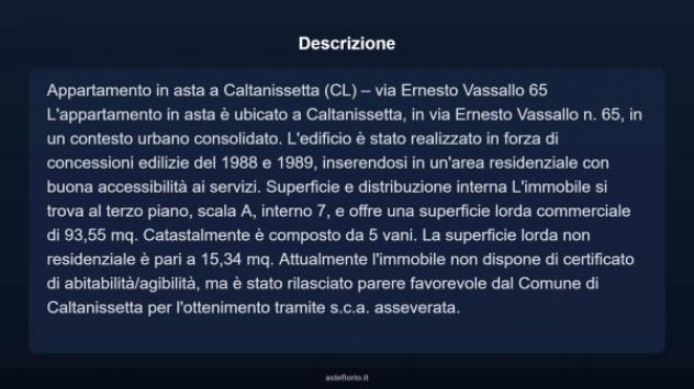 Immobile in asta di 93 m² in vendita a Caltanissetta - Foto 3