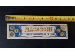 etichetta antica vintage pubblicità pubblicitaria pasta anni 800 buono stato