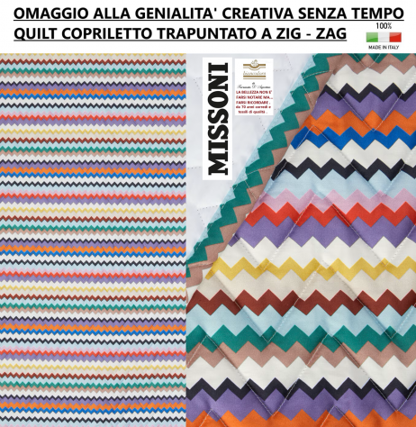 Quilt copriletto Missoni matrimoniale 2 varianti - Foto 5